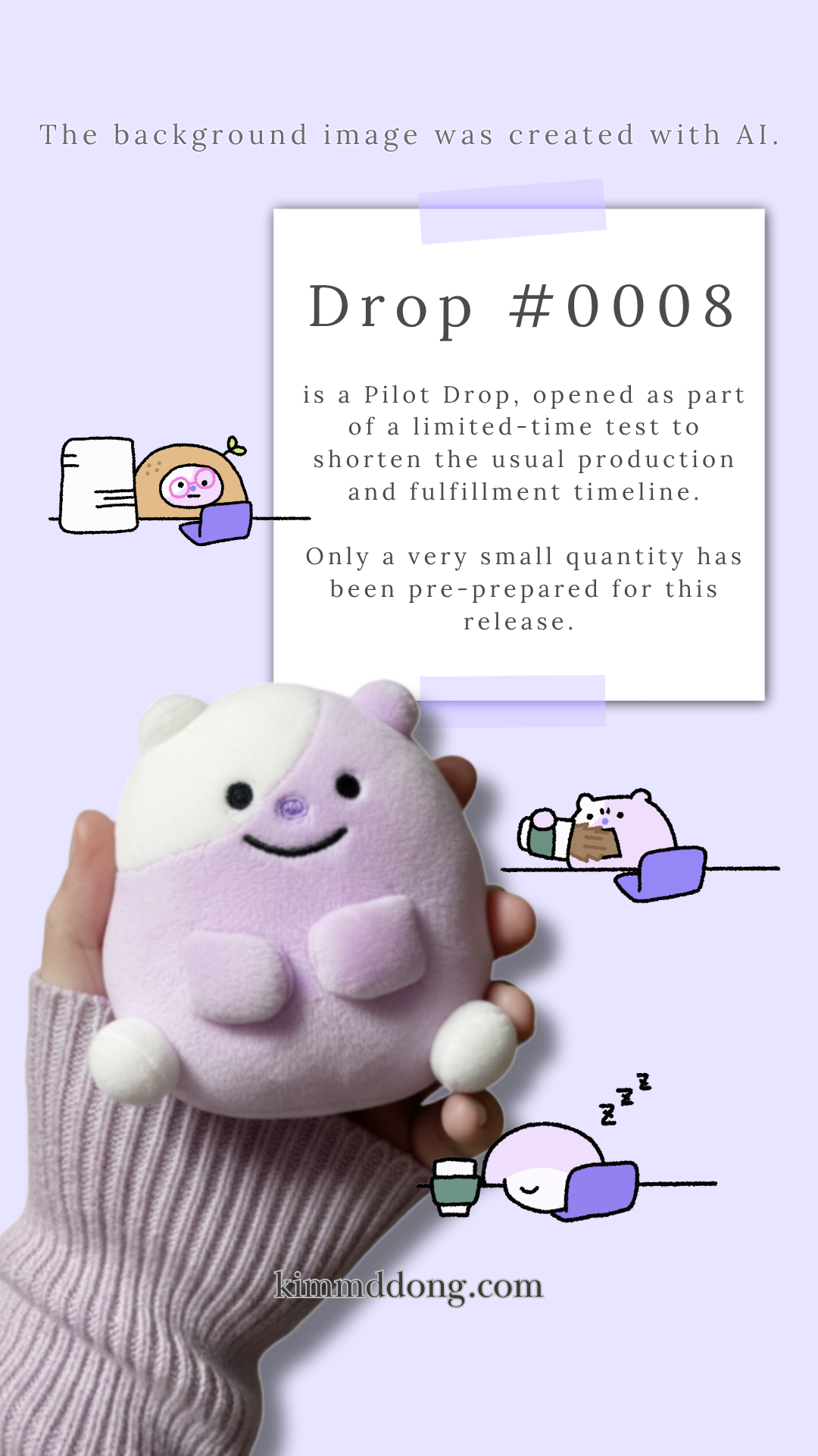 [Drop #0008] BORAHAEM Plush Keychain Set – 10cm (2 Pieces)