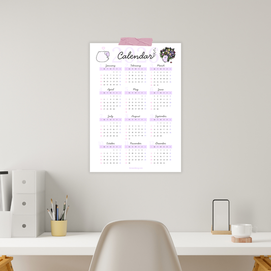 [Kindly Downloadable Goodies] BORAHAEM 2026 Calendar Poster